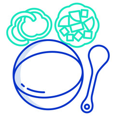 Sticker - vegetable soup icon