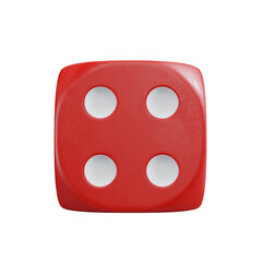 isolated dice for casino or gambling concept