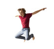 © Chepko Danil - teenager boy jumping dance movement, isolated png