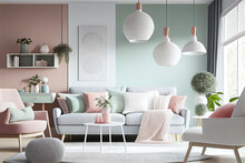 Modern Living Room Pastel Color