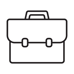 Wall Mural - business bag icon, briefcase vector icon. suitcase, portfolio symbol, linear style pictogram isolate