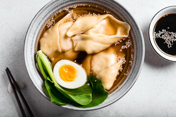 Poster - Wonton Soup with Bok Choy