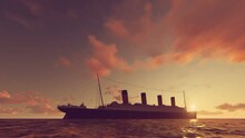 Titanic 1912 3D Video Animation