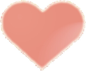 Wall Mural - Heart icon in pink gradient style suitable for creating Valentine's Day, White Day, Mother's Day, Father's Day, love confession card