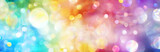 Fototapeta Kosmos - Banner funkelnden Lichts in einem bunten Spektrum  glitzernder Farbenvielfalt, die zusammen eine Einheit von Weiß ergibt 