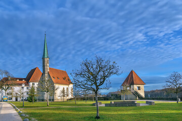 Canvas Print - St Maria’s Chapel in Burghausen Castle, Germany