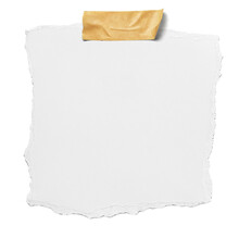 White Torn Paper Piece For Graphic Designer And Holi Design