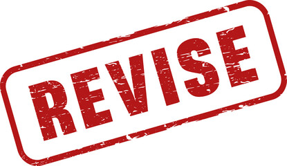 Poster - Revise sign stamp label