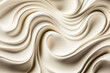 Smooth and Creamy A Close-Up of White Texture Waves, Generative AI