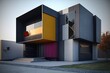 Illustration of a modern house - Created with generative ai