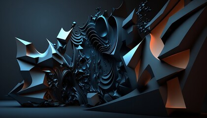 Wall Mural - 3D Abstract Realistic Background