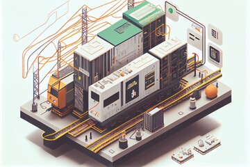 Platform Engineering and Platform as a Service Concept - Illustration. Generative AI