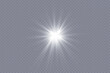 © kulinskaia - Star glow light effect. Bright particles, light shine. Stars.