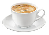 Fototapeta  - xícara de café expresso em fundo transparente - xicara de cappuccino 