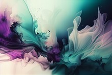 Wallpaper, Glass Texture, Pastel Tones, Ink Style, Blurry, AI Generated