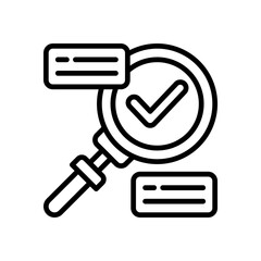 research icon for your website design, logo, app, UI. 