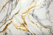 Luxury marble texture background white gold. Natural stone material pattern Generative AI