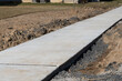 new concrete footpath sidewalk cement street material gray gravel urban walkway pavement material