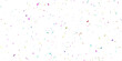 Falling multicolored confetti isolated on transparent background. 3D rendering