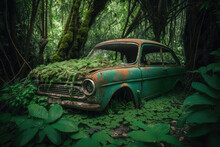 A Rusty Car In The Jungle, Generative AI