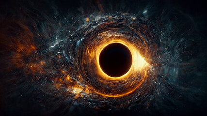 Canvas Print - Inside a black hole