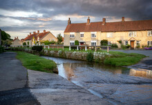 Hovingham - Street Scene With Small Ford Watersplash