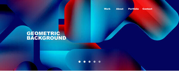 Geometric fluid shapes with liquid colors abstract background. Vector Illustration For Wallpaper, Banner, Background, Card, Book Illustration, landing page