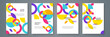 © petrukjowodesign - Modern abstract covers set, minimal covers design. Colorful geometric background, vector illustration.
