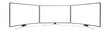 © Smile Studio AP - Curved TV 4K flat screen lcd or oled, plasma realistic, White blank HD monitor mockup, Modern video panel white flatscreen on isolated background.