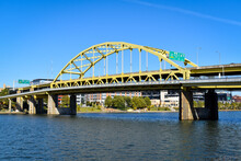 Fort Pitt Bridge On A Sunny Day, Pittsburgh, PA