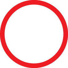 Red Circle Frame Icon