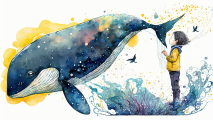 Wall Mural - whale