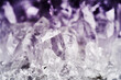 Macro photo of lilac amethyst crystals background