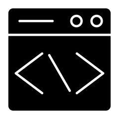 Vector Design Website Coding Icon Style