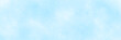 © Creative - Soft blue watercolor abstract background. Hand painted watercolor panorama background in blue color.
