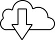 © Andrii - upload icon minimalist cloud with arrows illustration in vector