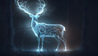 © Sebastian - Ethereal transparent stag spirit