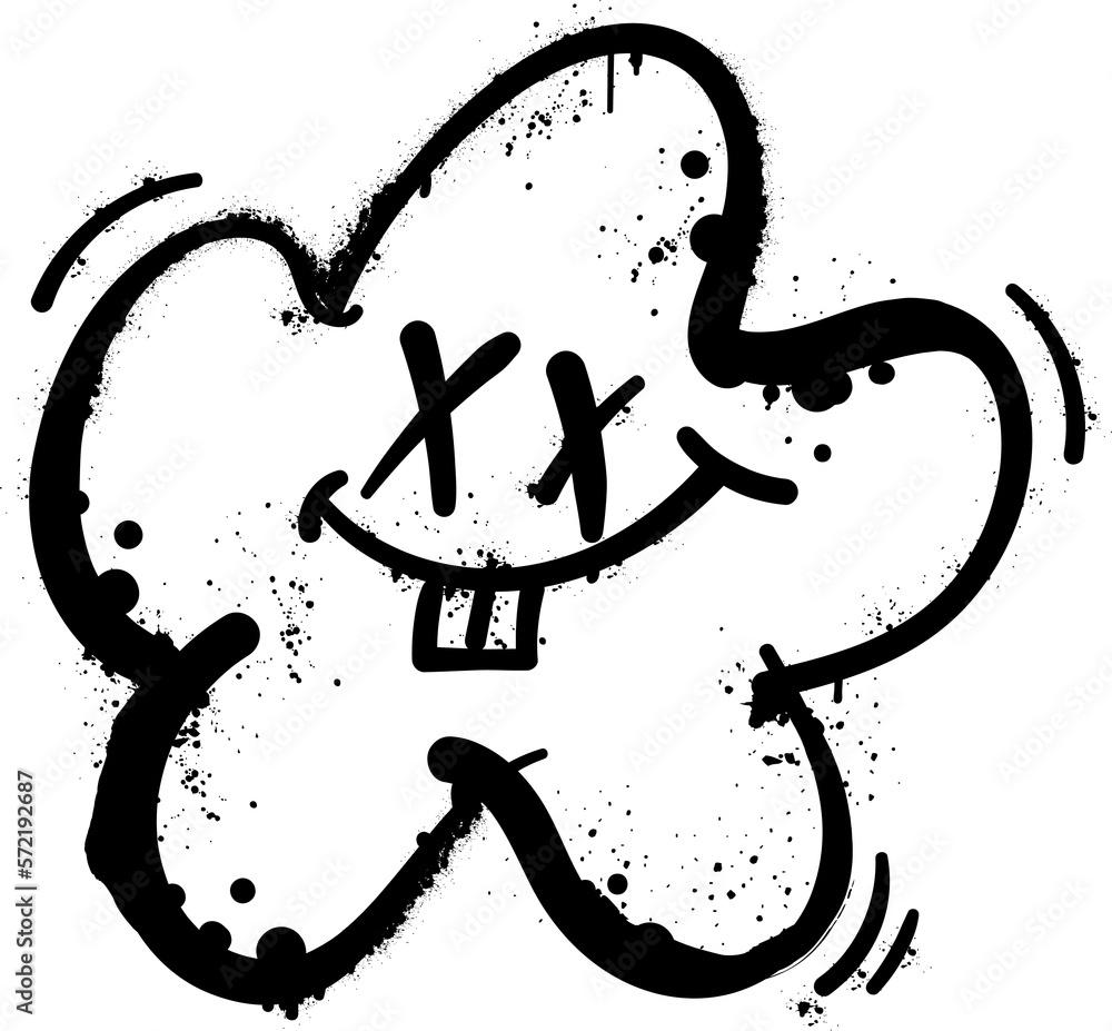 Star face spray paint