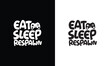 Eat Sleep Respawn, Gaming Quote T shirt design, typography