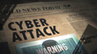 Articles about internet security and cyber crime in old newspaper; firewall, virus,hacker attacks