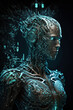 Artificial intelligence. Technology web background. Virtual concept. AI