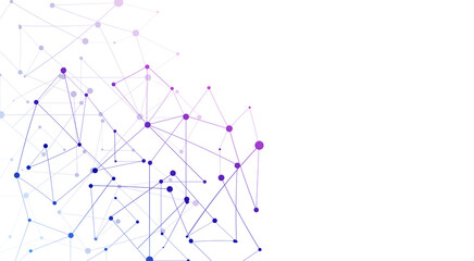 Global network connection concept. Big data visualization. Social network communication in the global computer networks. Internet technology. Business. Science. 