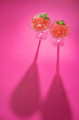 © Kaminski Vadim - Two glasses with an alcoholic cocktail on a pink background