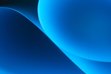 Blue Abstract Gradient Wavy  Curved Layers Background.