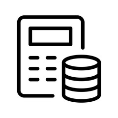 Poster - Financial calculation and accounting icon