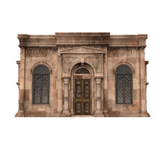 Wall Mural - 3d rendering gothic and ancient building isolated