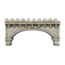 3d Rendering Castle Fortress Towers Props Isolated