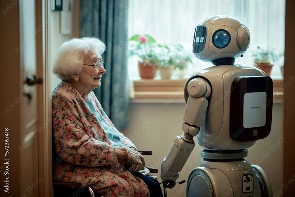 
Future of geriatric care with robots in retirement home
