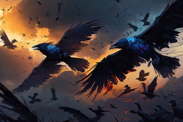 crow of dead Generative Ai