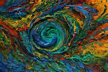 Wall Mural - abstract background with swirls